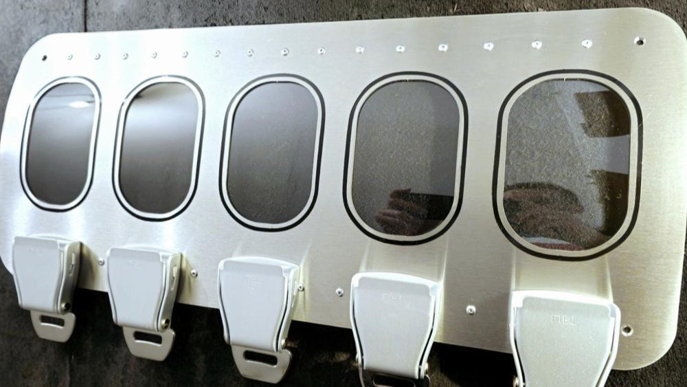 5x airplane windows key rack